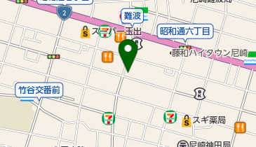 キコーナ尼崎中央店の地図画像