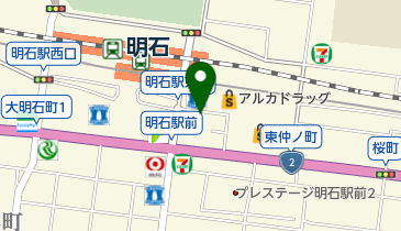 銀の葡萄セカンド明石店の地図画像