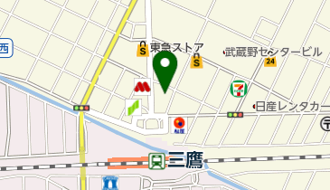 テンガイ三鷹店の地図画像