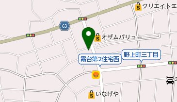 トワーズ野上店の地図画像