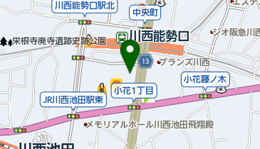 Taiyo川西店の地図画像