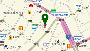 ジェイパーク万代の地図画像