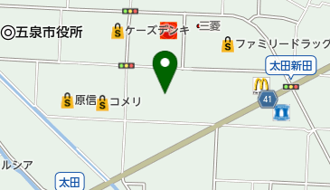 ダイナム五泉店の地図画像