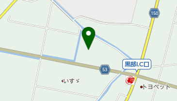 キングオブノースランド黒部店の地図画像
