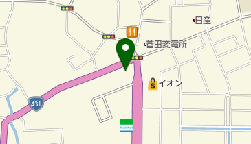 UFO菅田の地図画像