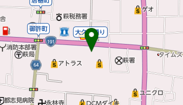 丸三萩店の地図画像