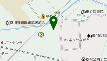 テキサス長門店の地図画像