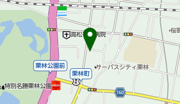 たまや栗林店の地図画像