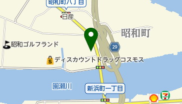 ミリオン昭和店の地図画像