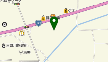 ミリオン鴨島店の地図画像