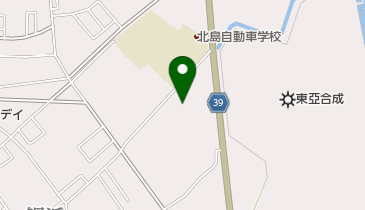 ミリオン北島店の地図画像