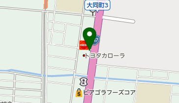 [EV]トヨタモビリティ中京(株) 大同店 (カローラ)の地図画像