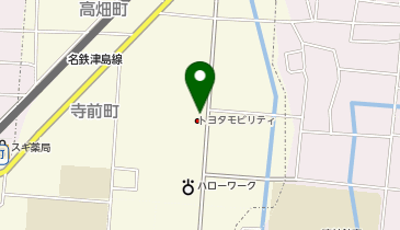 [EV]トヨタモビリティ中京(株) 津島藤浪店 (カローラ)の地図画像