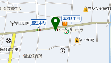 [EV]トヨタモビリティ中京(株) 蟹江店 (カローラ)の地図画像