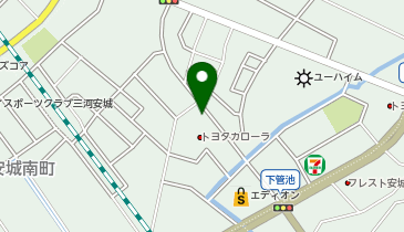 [EV]トヨタカローラ愛知(株) 三河安城店の地図画像