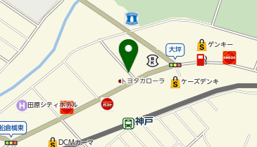 [EV]トヨタカローラ愛知(株) 田原店の地図画像