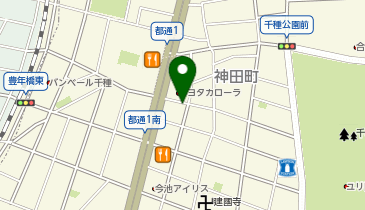 [EV]トヨタカローラ名古屋(株) 千種都通店の地図画像