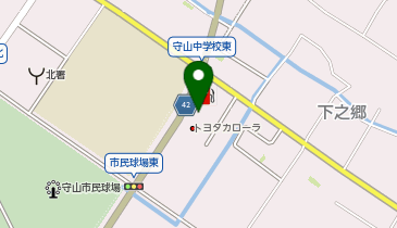 [EV]トヨタカローラ滋賀(株) 守山店の地図画像