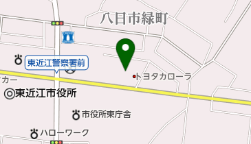 [EV]トヨタカローラ滋賀(株) 八日市店の地図画像