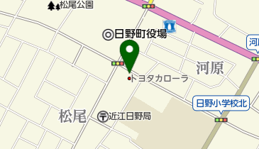 [EV]トヨタカローラ滋賀(株) 日野店の地図画像