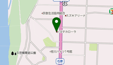 [EV]トヨタカローラ京都(株) 吉祥院店の地図画像