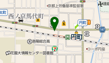 [EV]トヨタカローラ京都(株) 円町店の地図画像