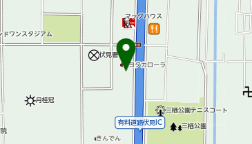 [EV]トヨタカローラ京都(株) 伏見店の地図画像
