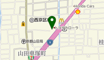 [EV]トヨタカローラ京都(株) 桂店の地図画像