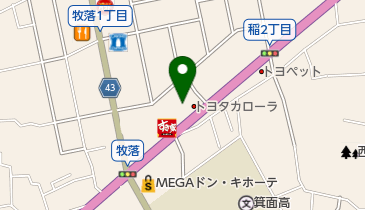 [EV]トヨタモビリティ新大阪(株) 箕面店 (旧カローラ)の地図画像