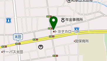 [EV]トヨタカローラ和歌山(株) 宮街道店の地図画像