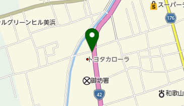 [EV]トヨタカローラ和歌山(株) 御坊店の地図画像