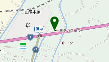 [EV]トヨタカローラ岡山(株) 笠岡店の地図画像