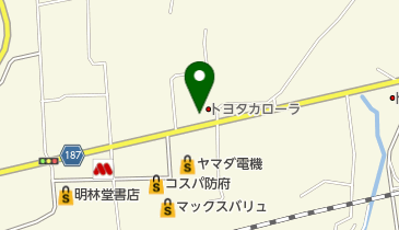 [EV]トヨタカローラ山口(株) 防府西店の地図画像