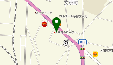 [EV]トヨタカローラ山口(株) 宇部店の地図画像
