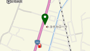 [EV]トヨタカローラ山口(株) 安岡店の地図画像