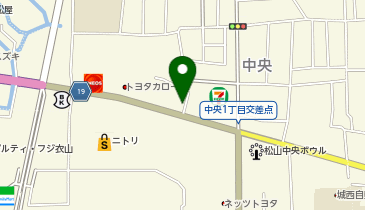 [EV]トヨタカローラ愛媛(株) 中央通店の地図画像