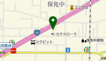[EV]トヨタカローラ愛媛(株) 松山保免店の地図画像