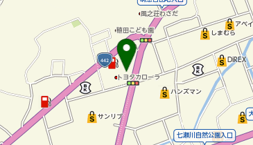 [EV]トヨタカローラ大分(株) わさだ店の地図画像