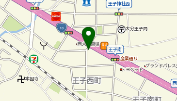 [EV]トヨタカローラ大分(株) 西大分店の地図画像