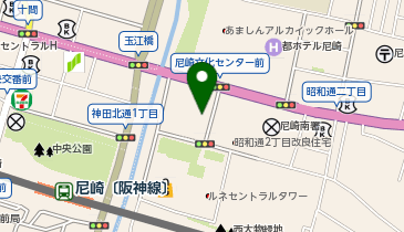 [EV](公財)尼崎地域産業活性化機構 (エイ・アイ・アール) 尼崎市中小企業センターの地図画像