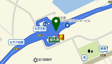 [EV]阪神高速道路(株) 阪神高速4号湾岸線 泉大津PA (南行・陸側)の地図画像