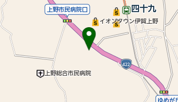 [EV]ネッツトヨタ三重(株) 上野店の地図画像