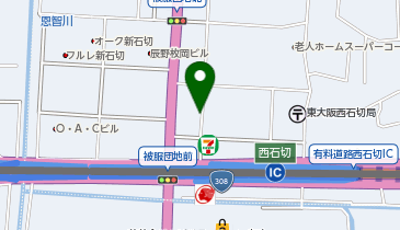 [EV](株)ヤナセ 東大阪支店 メルセデス・ベンツ東大阪の地図画像