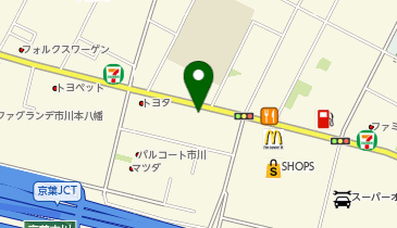 [EV](株)ヤナセ 市川支店 メルセデス・ベンツ市川の地図画像