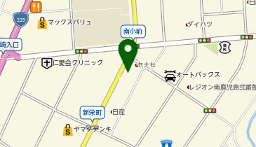 [EV](株)ヤナセ 鹿児島支店 メルセデス・ベンツ鹿児島の地図画像