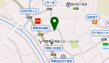 [EV]横浜市 青葉区総合庁舎第1 (青葉区役所駐車場)の地図画像