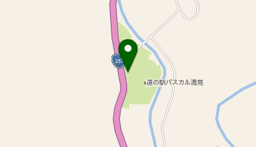 [EV]高山市 道の駅 パスカル清見の地図画像