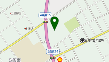 [EV]AGHトヨタ札幌(株) ジョイック岩見沢 (カローラ札幌)の地図画像