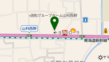 [EV]トヨタカローラ京都(株) 山科店の地図画像
