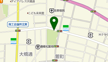[EV]豊橋市 松葉公園地下駐車場の地図画像